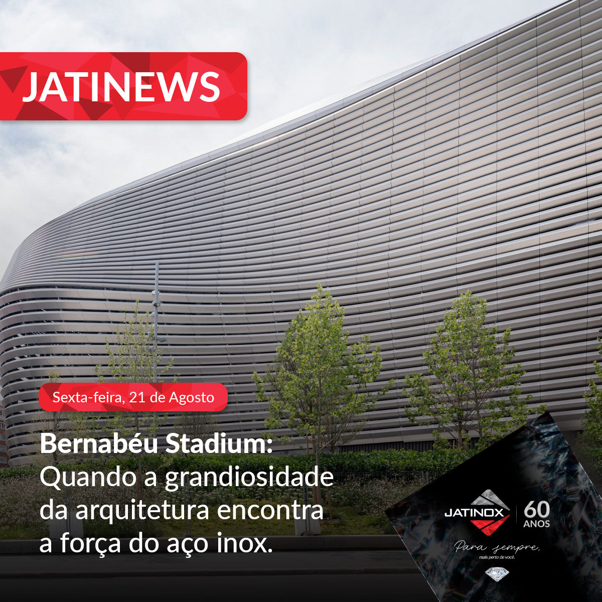 Quando a grandiosidade da arquitetura encontra a força do aço inox. Quando a grandiosidade da arquitetura encontra a força do aço inox.