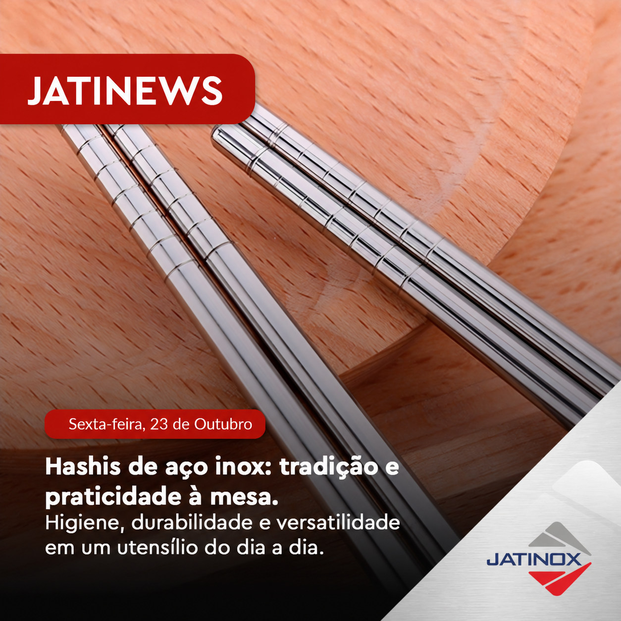 Hashis de aço inox: Higiene, durabilidade e alcance para a sua experiência oriental Hashis de aço inox: Higiene, durabilidade e alcance para a sua experiência oriental